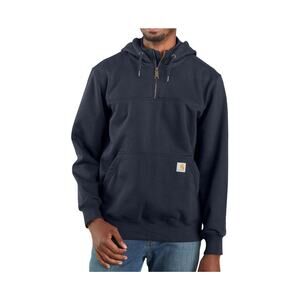 Carhartt Men's Rain Defender Navy Loose Fit Heavyweight Quarter Zip Large Tall